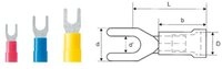 Weidm&uuml;ller Kabelzubeh&ouml;r Weidm&uuml;ller 9200430000 Gabelkabelschuh 4 mm&sup2; 6 mm&sup2;