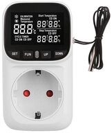 Impulse Innovation Steckdose Temperaturregler Steckdose, Digitalanzeige, 50cm