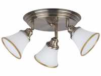 Rabalux LED Deckenspots "Grando" 3-flammig, Metall, weiß, rund, E14, ø500mm