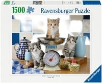 Ravensburger Puzzle K&auml;tzchen in der K&uuml;che, 1500 Puzzleteile, Made in Germany