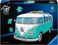 Ravensburger 3D-Puzzle Iconics: Volkswagen T1 Chrom Edition, 162 Puzzleteile,...