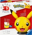 Ravensburger Puzzleball Pok&eacute;mon Pikachu mit ansteckbaren Ohren, 72...