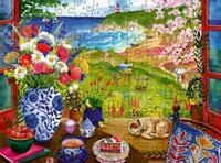 Ravensburger Puzzle 100 Teile Puzzle Feel & Well Blick aus dem Fenster 12001732,