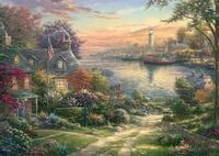 Schmidt Spiele Puzzle 1000 Teile Puzzle Thomas Kinkade Hafen in Neuengland...