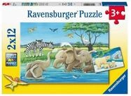 Ravensburger Puzzle Ravensburger Kinderpuzzle - 05095 Tierkinder aus aller Welt...