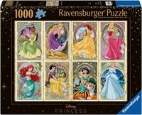 Ravensburger Puzzle Disney Princess, Nouveau Art Prinzessinnen, 1000...