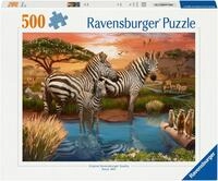 Ravensburger Puzzle Zebras am Wasserloch, 500 Puzzleteile, Made in Germany