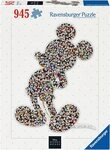 Ravensburger Konturenpuzzle Shaped Mickey, 945 Puzzleteile, Made in Germany