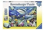 Ravensburger Puzzle Kinderpuzzle 100 XXL Teile - Riff der Haie, Puzzleteile