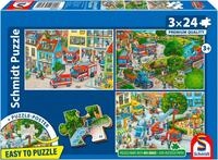 Schmidt Spiele Puzzle Feuerwehr, 72 Puzzleteile, Made in Europe