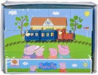 Eichhorn Puzzle 12 Teile Kinder W&uuml;rfel Puzzle Holz Peppa Pig 109265708, 12