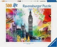 Ravensburger Puzzle Gr&uuml;&szlig;e aus London, 500 Puzzleteile, Made in Germany