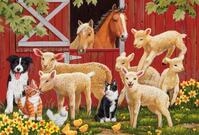 Schmidt Spiele Puzzle 3 x 48 Teile Kinder Puzzle Tiere auf dem Bauernhof 56579,