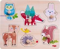 Haba Steckpuzzle 6 Teile Kinder Greifpuzzle Waldtiere 1306542001, Puzzleteile