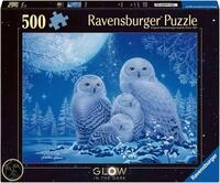 Ravensburger Puzzle Glow in the Dark, Eulen im Mondschein, 500 Puzzleteile,...