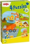 Haba Puzzle 4 erste Puzzles Baustelle, 14 Puzzleteile