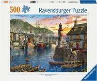 Ravensburger Puzzle Morgens am Hafen, 500 Puzzleteile, Made in Germany