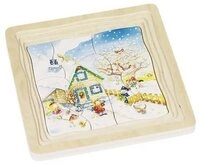 Gollnest & Kiesel Puzzle Schichtenpuzzle Jahreszeiten, Puzzleteile