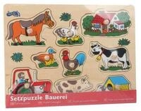 small foot GmbH & Co. KG Puzzle small foot Setzpuzzle Farm aus Holz, Puzzleteile
