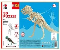 Marabu Puzzle Puzzle Holz 3D KiDS Dinosaurier 29Teile zum Ausmalen, Puzzleteile