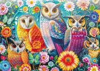 Schmidt Spiele Puzzle 1000 Teile Puzzle Eulen und Blumen 58058, Puzzleteile