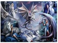 BLUEBIRD Puzzle BLUEBIRD Puzzle Silberner Drache 1500 Teile, Puzzleteile