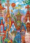 HEYE Puzzle HEYE Puzzle Charming Village: br&aacute;na 500 d&iacute;lků, Puzzleteile