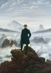 Piatnik Puzzle Der Wanderer &uuml;ber dem Nebelmeer, Friedrich, Puzzleteile