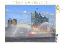 CALVENDO Puzzle CALVENDO Puzzle Elbphilharmonie Regenbogen, 1000 Teile...