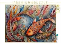 CALVENDO Puzzle CALVENDO Puzzle Fisch, zentangle, farbenfroh, Fantasie,...