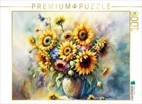 CALVENDO Puzzle CALVENDO Puzzle Sonnenblumen, 1000 Teile Lege-Gr&ouml;&szlig;e 64 &times; 48...