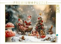 CALVENDO Puzzle CALVENDO Puzzle Weihnachtszauber mit den Gartenzwergen, 1000...