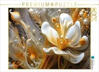 CALVENDO Puzzle CALVENDO Puzzle Zartes Geflecht - edle Bl&uuml;ten in orange und...