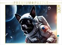 CALVENDO Puzzle CALVENDO Puzzle Chihuahua Raumfahrer schwebend im Weltraum, 1000