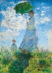 Bluebird Puzzle Puzzle Claude Monet - Woman with a Parasol - Madame Monet and...
