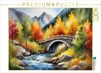 CALVENDO Puzzle CALVENDO Puzzle Br&uuml;cke &uuml;ber einen Bergbach, 1000 Teile...