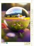 CALVENDO Puzzle CALVENDO Puzzle Eine bunte Fr&uuml;hlingswiese spiegelt sich in...