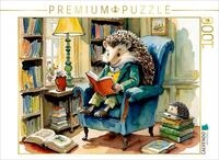 CALVENDO Puzzle CALVENDO Puzzle Herr Igel liest ein Buch, 1000 Teile...