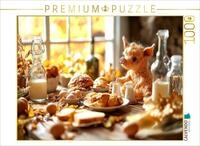 CALVENDO Puzzle CALVENDO Puzzle Eierlegende Wollmilchsau beim Fr&uuml;hst&uuml;ck &ndash;