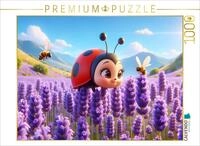 CALVENDO Puzzle CALVENDO Puzzle Flug durch das duftende Lavendelfeld, 1000 Teile
