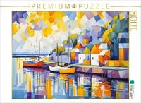 CALVENDO Puzzle CALVENDO Puzzle Boote im Hafen bei Abendsonne, 1000 Teile