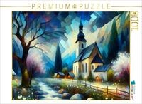 CALVENDO Puzzle CALVENDO Puzzle Landkirche gegen Abend, 1000 Teile Lege-Gr&ouml;&szlig;e...