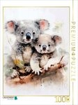CALVENDO Puzzle CALVENDO Puzzle Knuddelige Koalafamilie in Acrylfarbe, 1000...