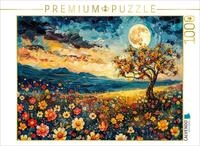 CALVENDO Puzzle CALVENDO Puzzle Romantische Blumenlandschaften unter...