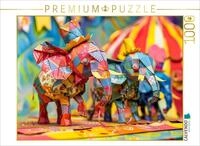 CALVENDO Puzzle CALVENDO Puzzle Elefanten aus Papier. Origami-Zirkus., 1000...