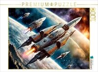 CALVENDO Puzzle CALVENDO Puzzle Tri-Engine Cruiser V3 mit Begleitschutz auf