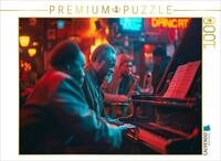 CALVENDO Puzzle CALVENDO Puzzle Kreatives Spiel im Jazzclub - Klavier Musik,...