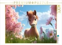 CALVENDO Puzzle CALVENDO Puzzle Pony Dreamy unter bl&uuml;henden B&auml;umen, 500 Teile