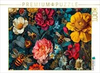 CALVENDO Puzzle CALVENDO Puzzle Summende Bienen im Blumenbett., 1000 Teile