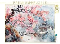 CALVENDO Puzzle CALVENDO Puzzle Chinesischer Tempel zur Kirschbl&uuml;te als